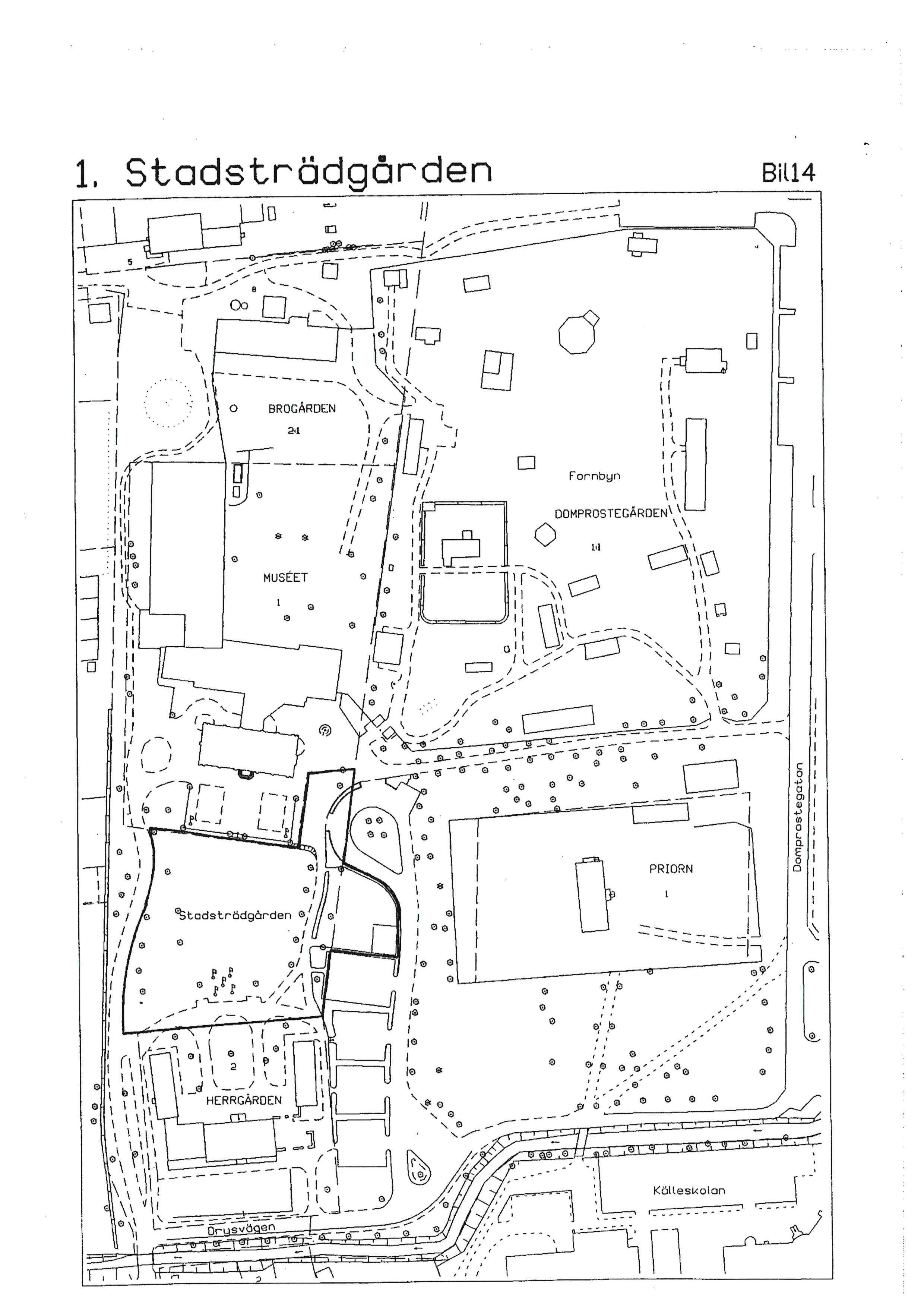 Bilaga 14: karta över stadsträdgården